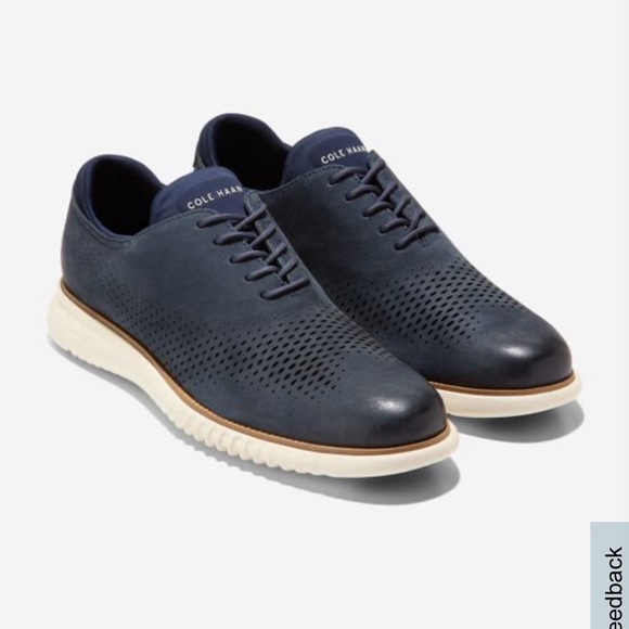 NEW Men’s 2.ZERØGRAND Laser Wingtip Oxfords! - Picture 1 of 12